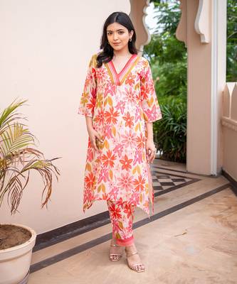 Floral rush kurta set 1