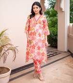 Floral rush kurta set
