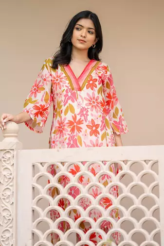 Floral rush kurta set