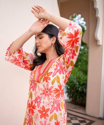 Floral rush kurta set 3