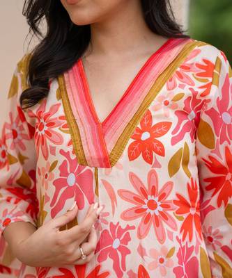 Floral rush kurta set 4
