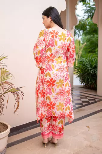 Floral rush kurta set