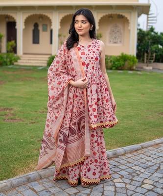 Kalamkari sharara suit set 2