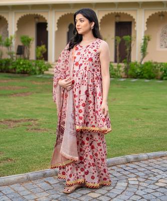 Kalamkari sharara suit set 3