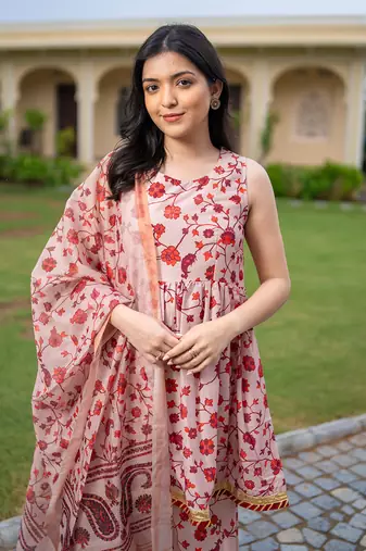 Kalamkari sharara suit set