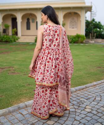Kalamkari sharara suit set 5