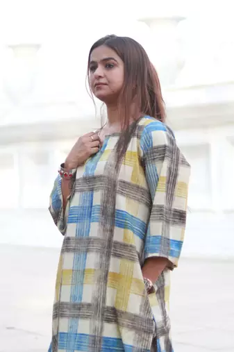 Handblock shobber print kurta with pant house of the handblock