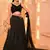 Black Color Fancy Work Lycra Lehenga Choli