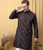 Multicolor long printed kurta