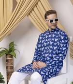 Multicolor long printed kurta