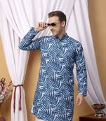 Multicolor long printed kurta