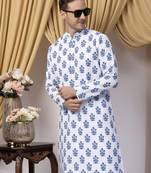 Multicolor long printed kurta