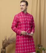 Multicolor long printed kurta