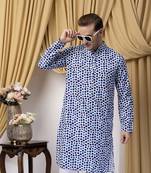 Multicolor long printed kurta
