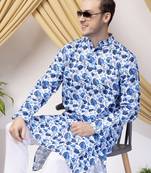 Multicolor long printed kurta
