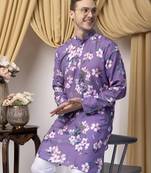 Multicolor long printed kurta