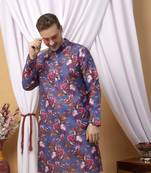 Multicolor long printed kurta