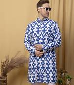 Multicolor long printed kurta