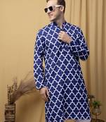 Multicolor long printed kurta