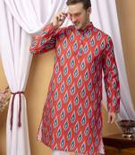 Multicolor long printed kurta