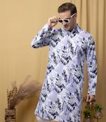 Multicolor long printed kurta