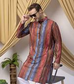 Multicolor long printed kurta