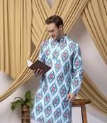 Multicolor long printed kurta