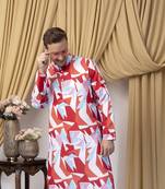 Multicolor long printed kurta