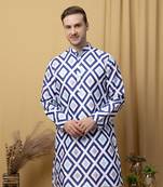 Multicolor long printed kurta
