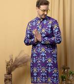 Multicolor long printed kurta