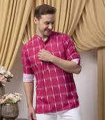 Meganta  blended printed short kurta