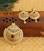 Designer matte finish cz pendant set