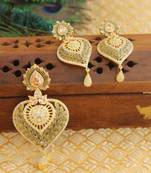 Designer matte finish cz pendant set