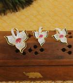 Designer gold plated cz pendant set