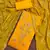 Yellow Modal Hand Work Unstitched Dress Material