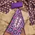 Purple Viscose Organza Position Unstitched Dress Material