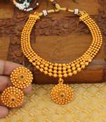 Matte finish necklace set