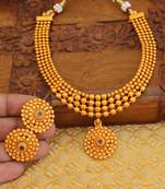 Matte finish necklace set