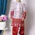 Nfc creation printed maroon dupion silk kurta and dhoti pant set for boys