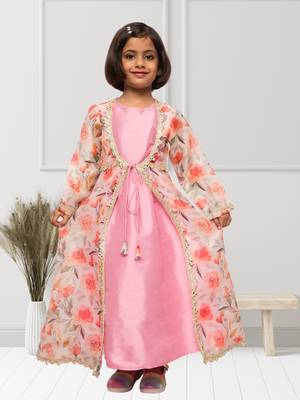Organza Shrug With Inner Dress- 2 Pcs Set 1