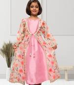 Organza Shrug With Inner Dress- 2 Pcs Set