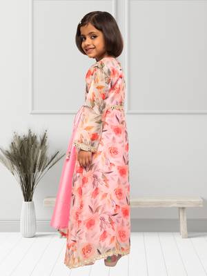 Organza Shrug With Inner Dress- 2 Pcs Set 3