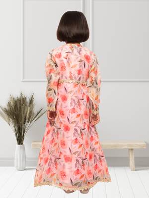 Organza Shrug With Inner Dress- 2 Pcs Set 4