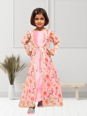 Organza Shrug With Inner Dress- 2 Pcs Set 5