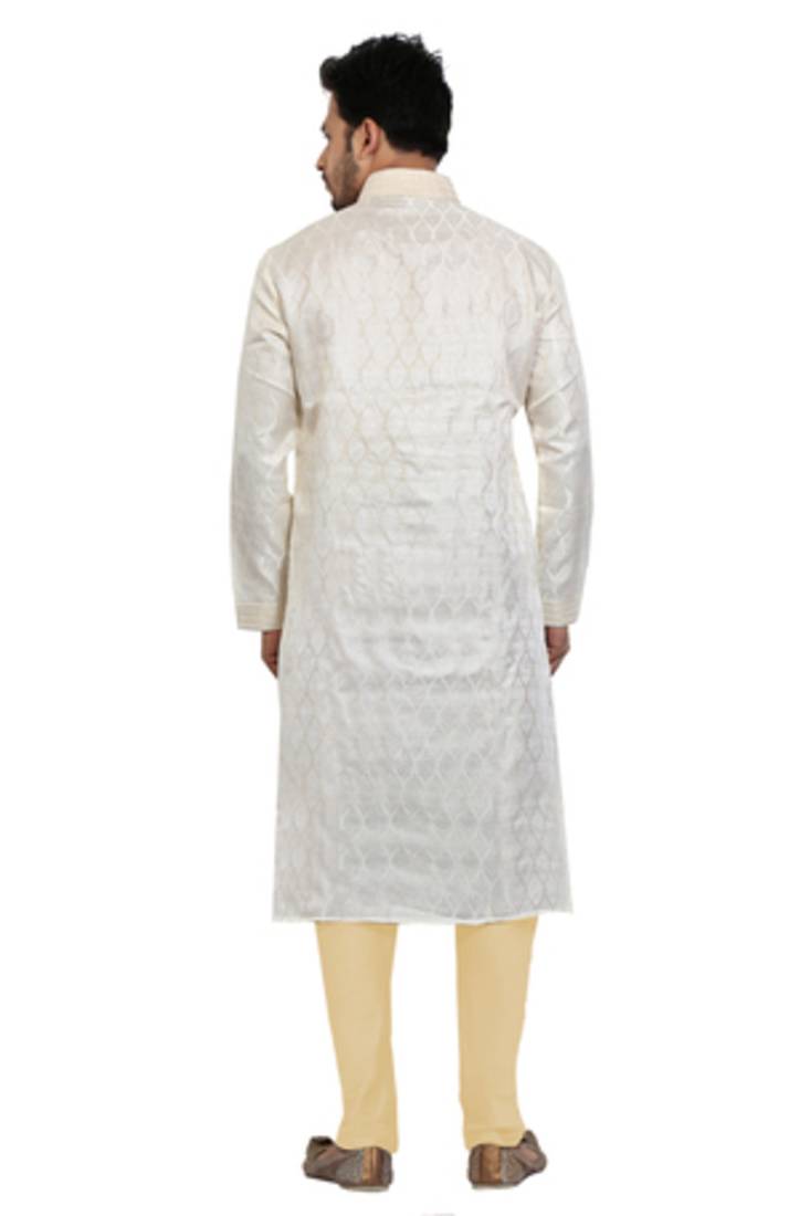 Cream Kurta Pyjama Sets