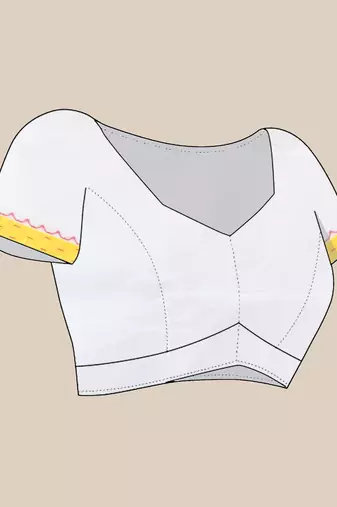 White muslin soft saree with jamdani designs