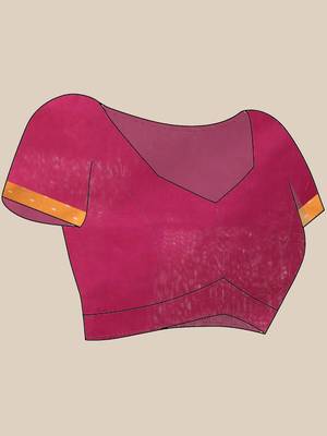 Magenta muslin soft saree with jamdani designs 5