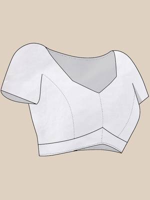 White muslin soft saree with jamdani designs 5