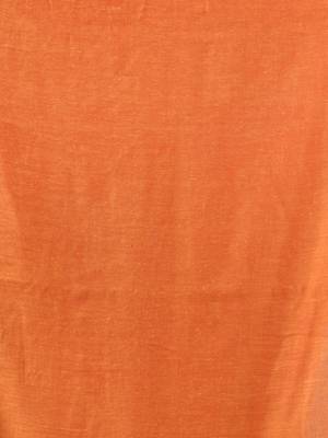 Orange mul cotton soft saree with gota patti borders 4