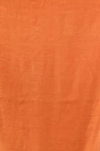 Orange mul cotton soft saree with gota patti borders